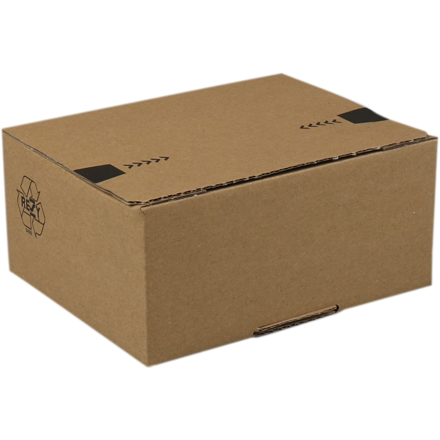 SendProof® Autolockdoos, golfkarton, 213x153x109mm, bruin