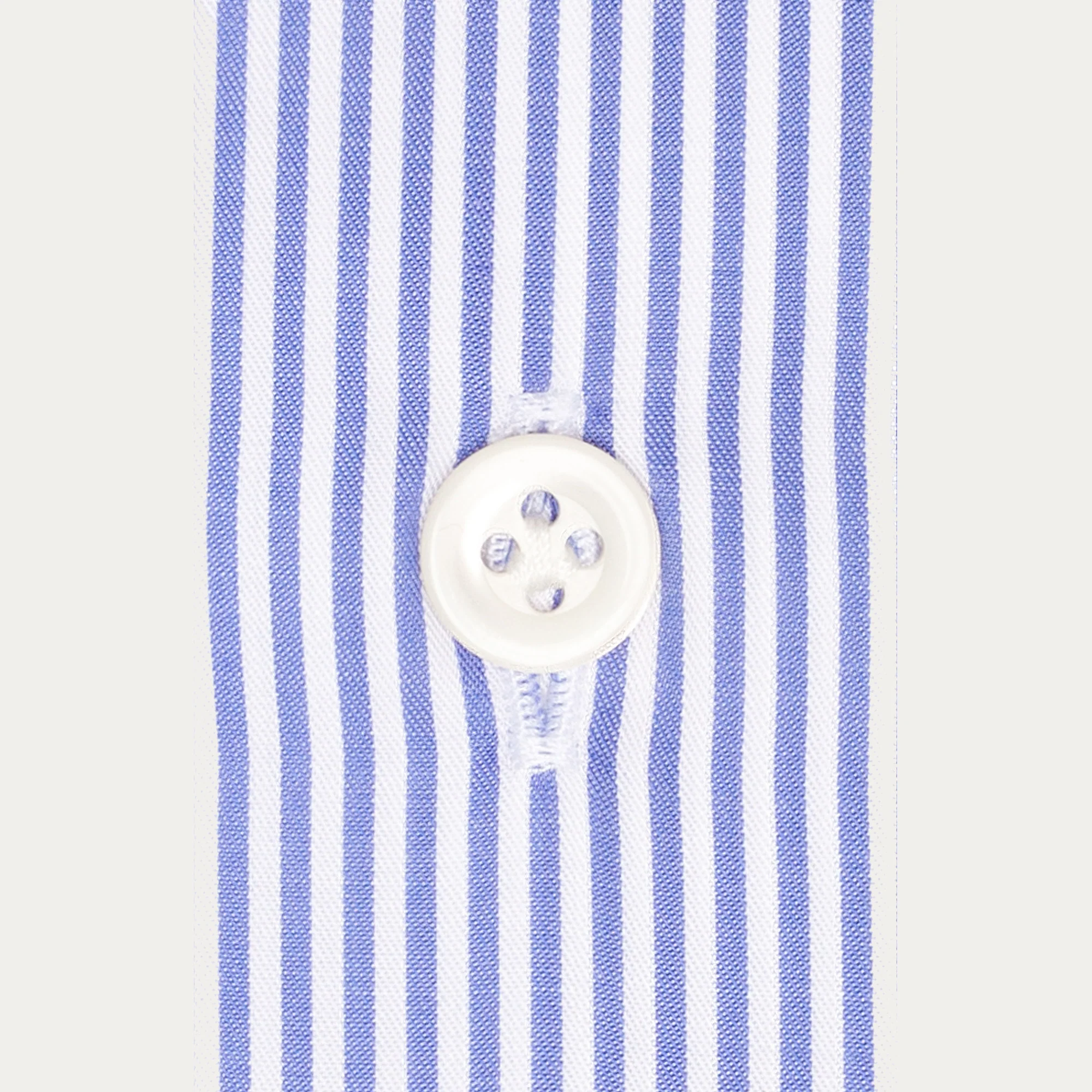 Premium fitted shirt in double-twisted twill with blue stripes