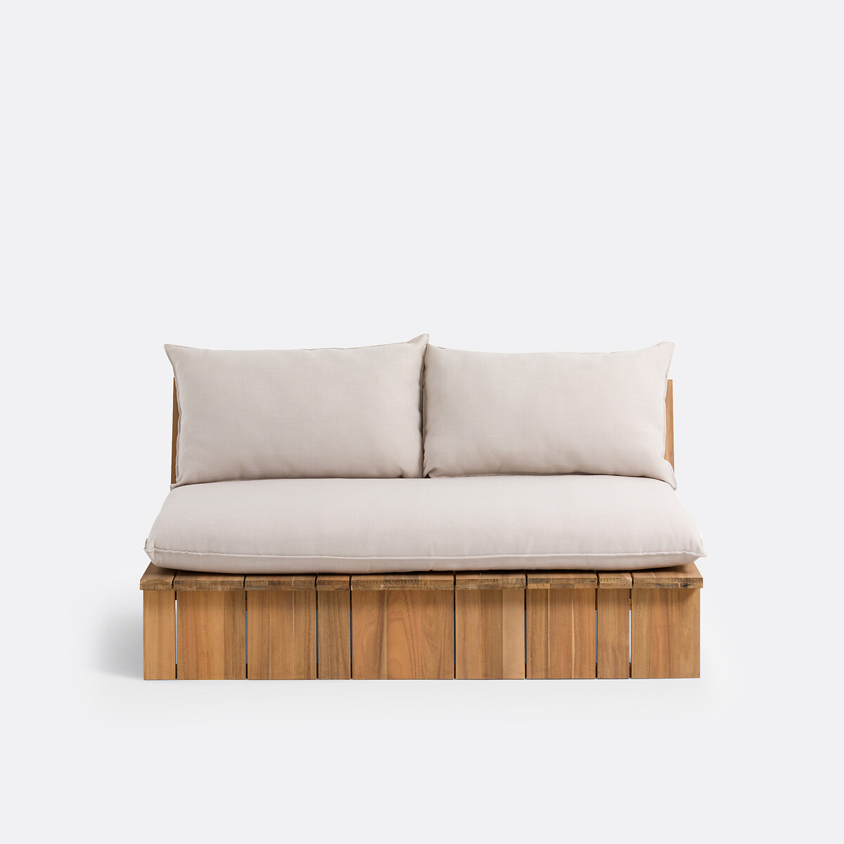 LA REDOUTE INTERIEURS<br>Banco de jardim, acácia, Bruto
