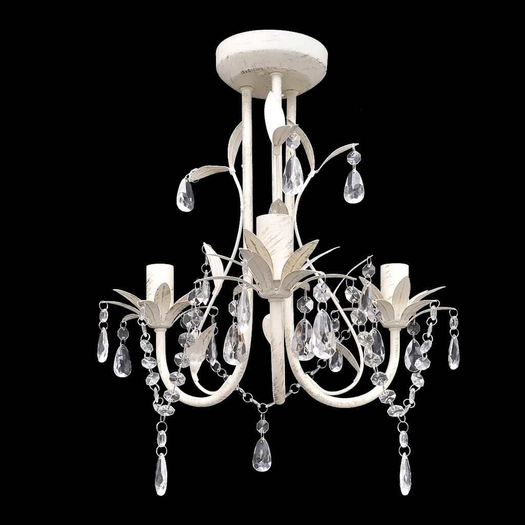 Kroonluchter, elegant, wit