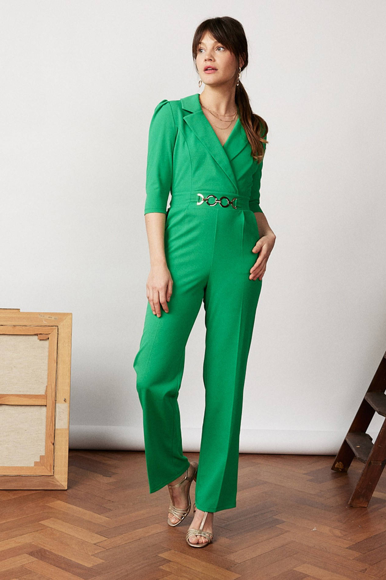 LOLALIZA jumpsuit groen