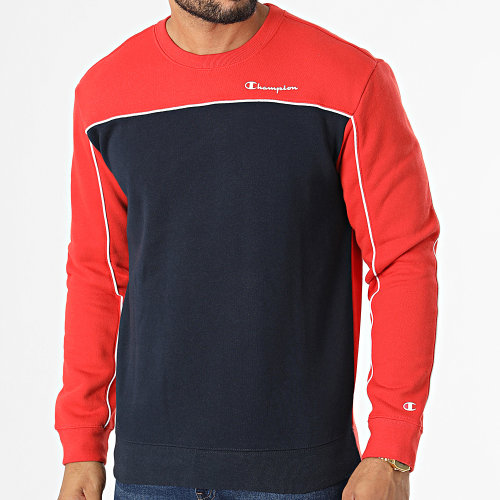 Sweat Crewneck 217852 Bleu Marine Orange