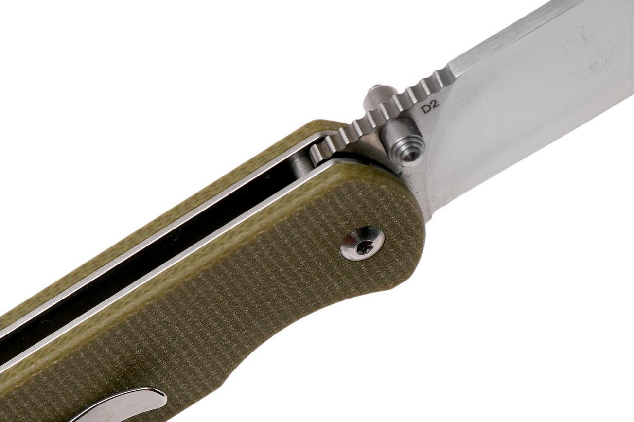 QSP Knife Parrot QS102-G Light Green Micarta, zakmes