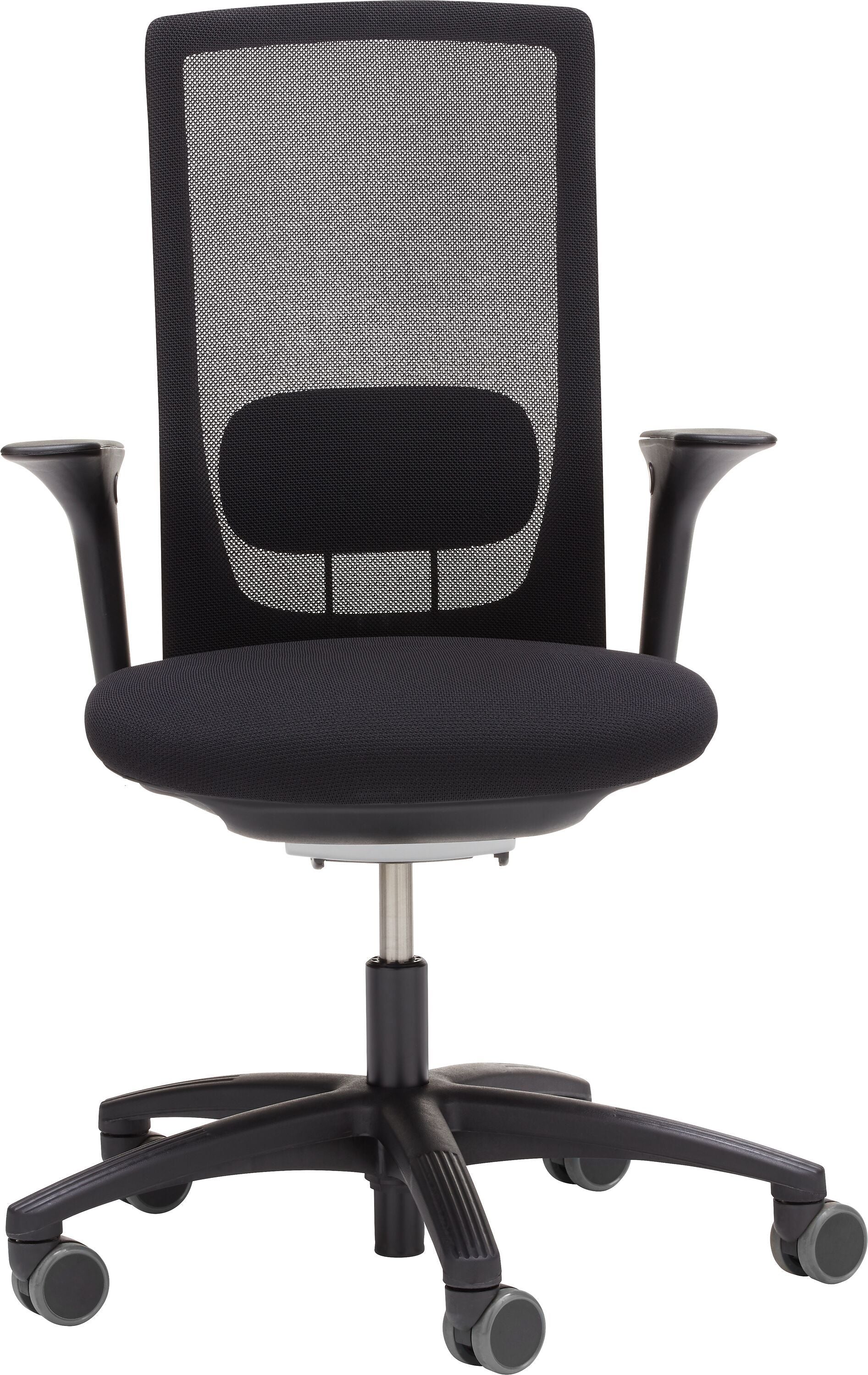 HAG Futu Mesh  1100-S Bürostuhl - Schwarz / B: 61.0 cm x T: 47.0 cm x H: 105.0 cm