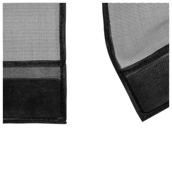 OK lamellen hordeur zwart 95x220 cm