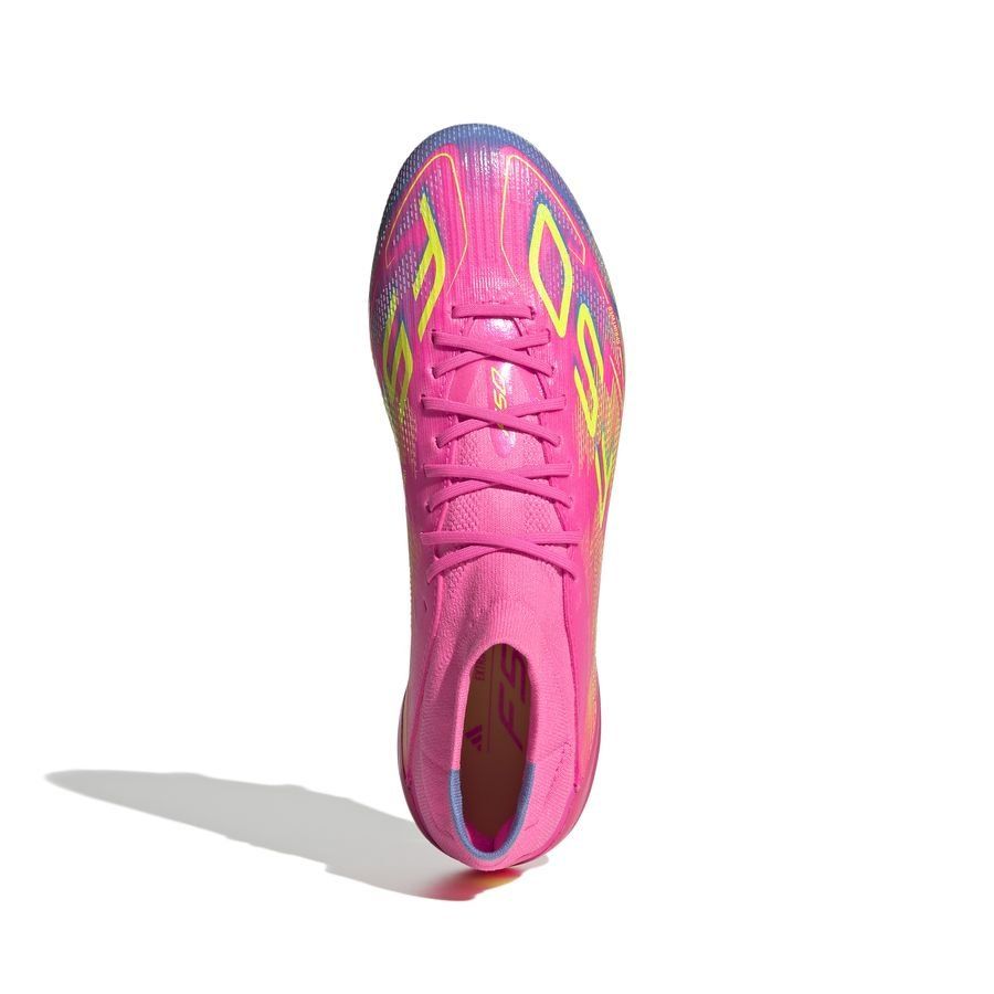 adidas F50 Elite Mid FG Mystic Victory - Lucid Pink/Lucid Lemon/Blue Fusion