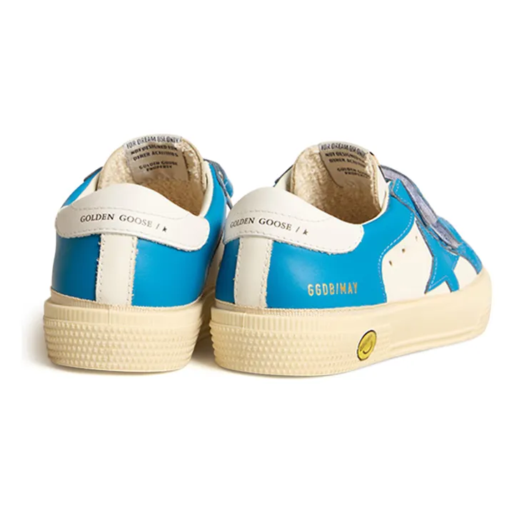 Golden Goose Baskets Scratchs May School | Bleu