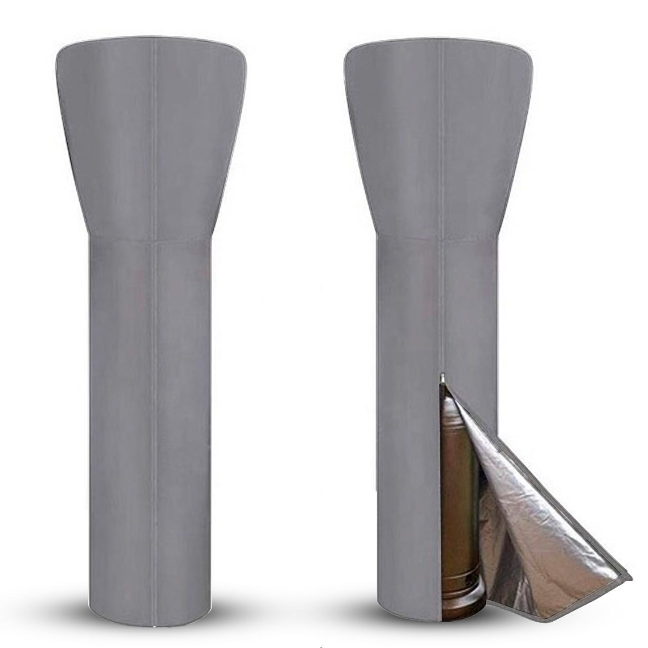 CUHOC Diamond 226 x 85 x 48 cm heaterhoes zilvergrijs