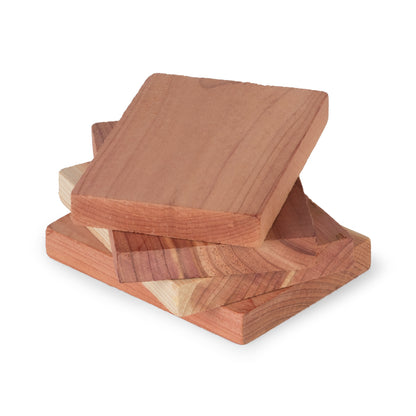 Lot de 4 plaques antimites en cèdre naturel Oregon