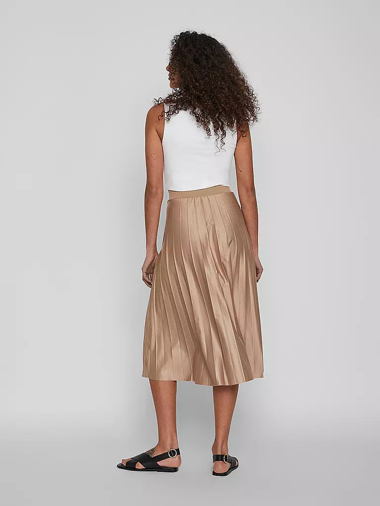 VILA Plisseerock VINITBAN  beige
