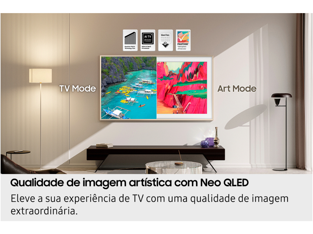 TV THE FRAME SAMSUNG TQ85LS03FWUXXC ( 85'' 4K SMART TV AI 214CM)