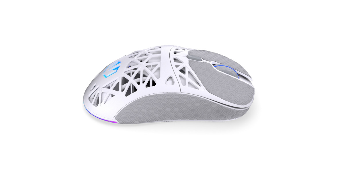ENDORFYLIV Wireless Onyx White gaming muis  (Wit, 12.000 DPI, ARGB, USB-C / 2.4 GHz / Bluetooth)