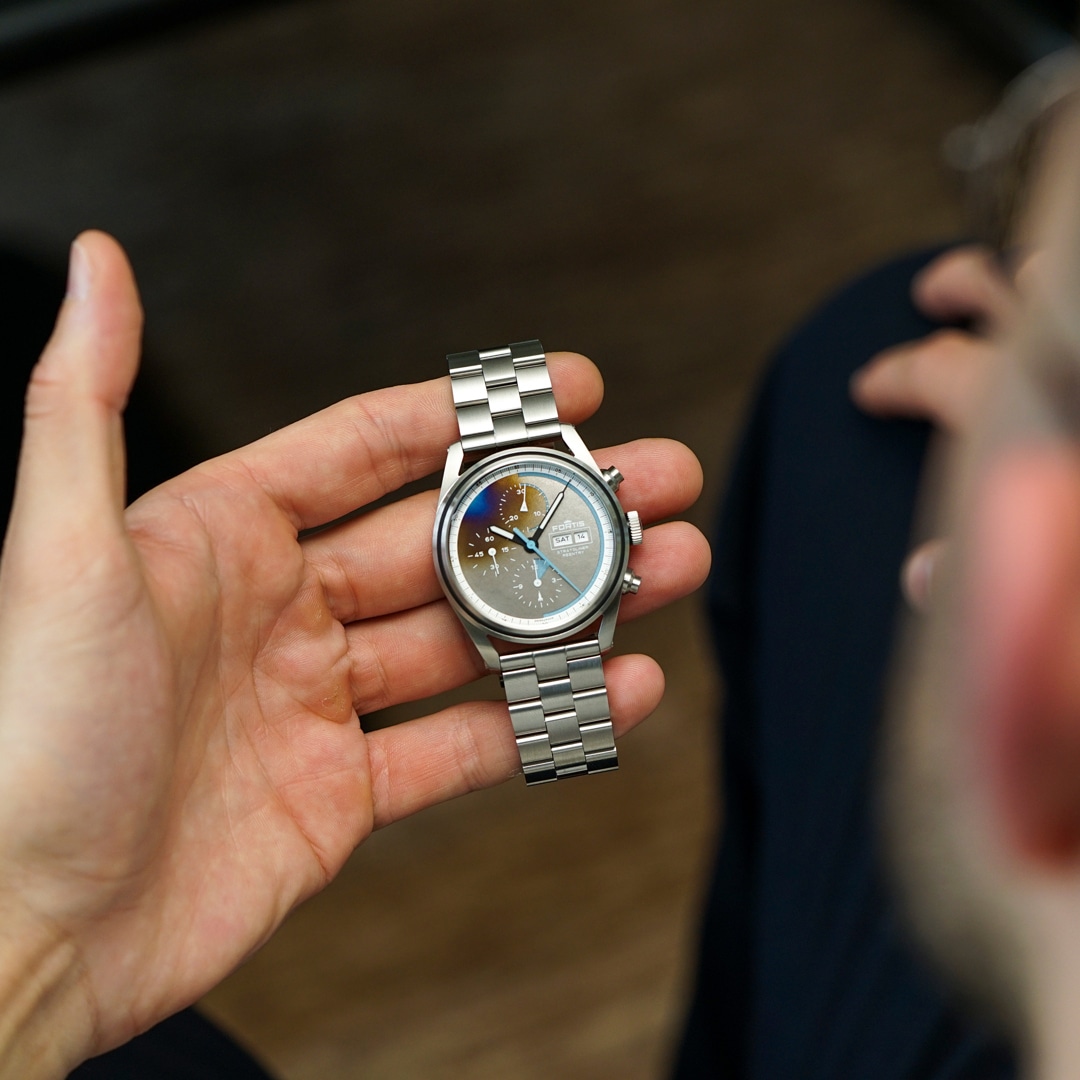 Fortis Stratoliner S-41 Reentry Edition Block Bracelet