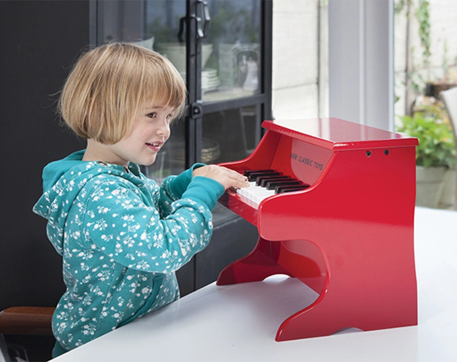 Klavier PIANO mit 18 Tönen in rot