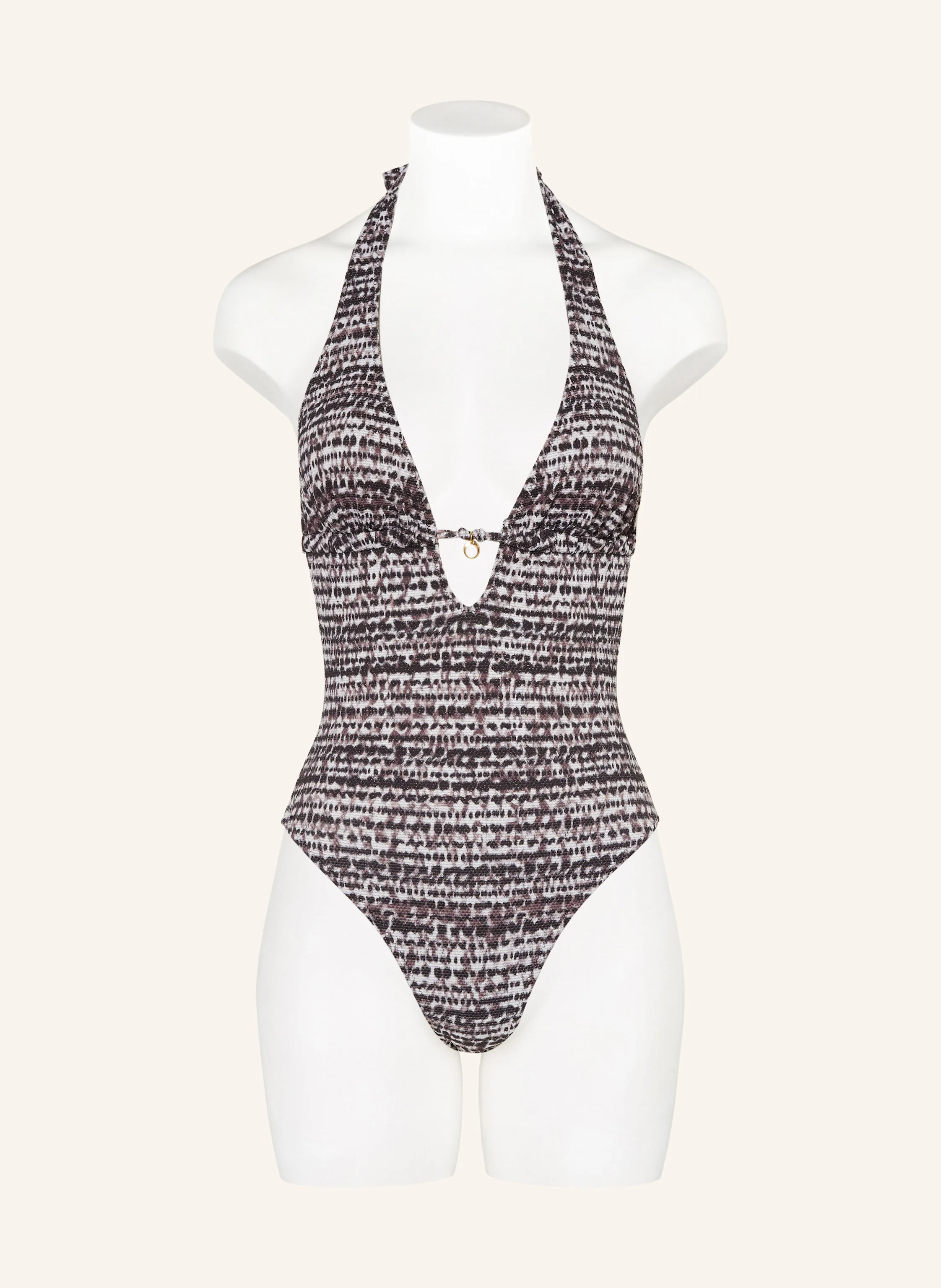 BANANA MOON COUTURE Neckholder-Badeanzug MIRAGE KLOKOA mit Glitzergarn