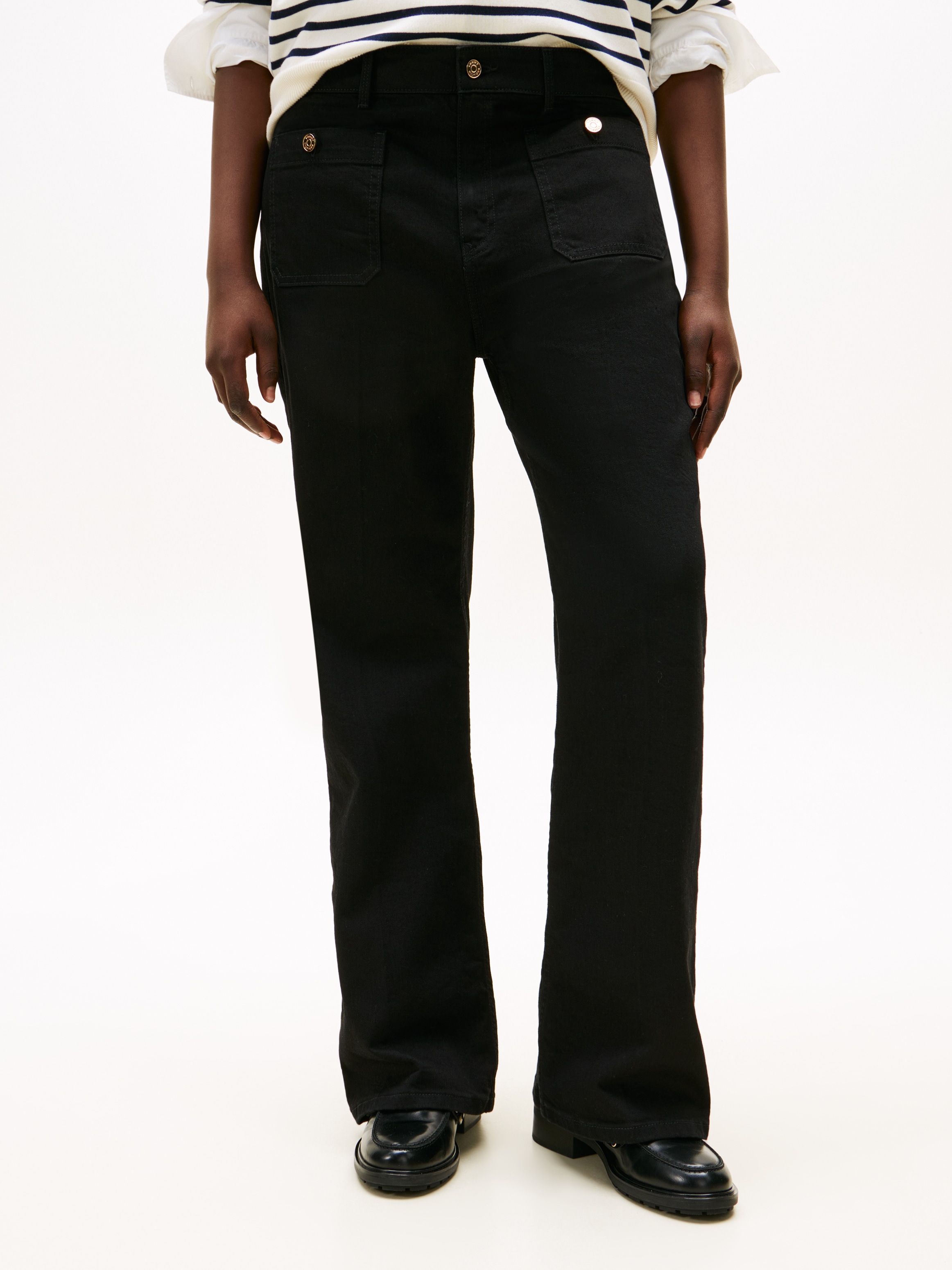 Tommy Hilfiger Curve Bootcut-Jeans »CRV DNM BLACK BOOTCUT HW«, in grossen Grössen