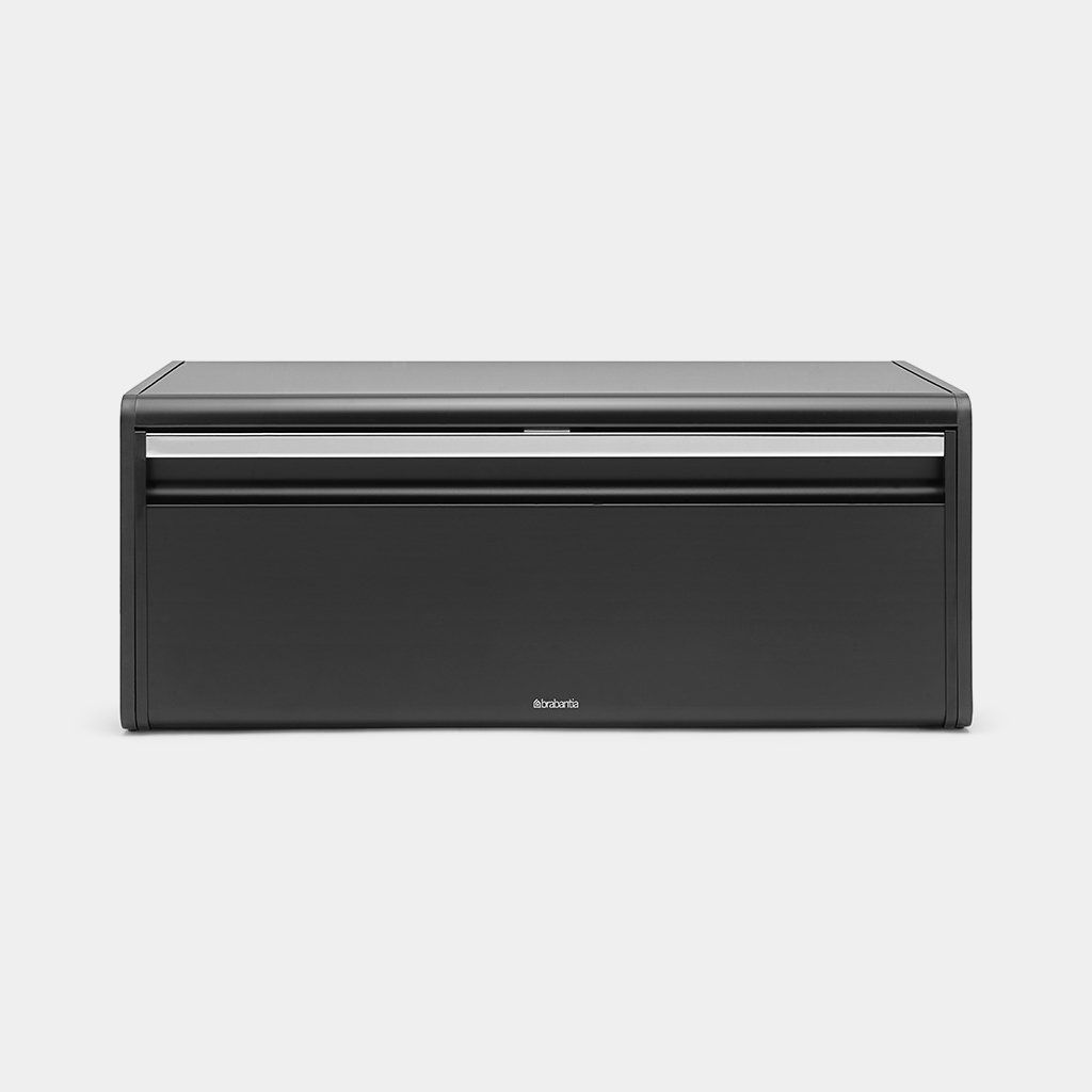 Broodtrommel met klepdeksel, Regular - Matt Black