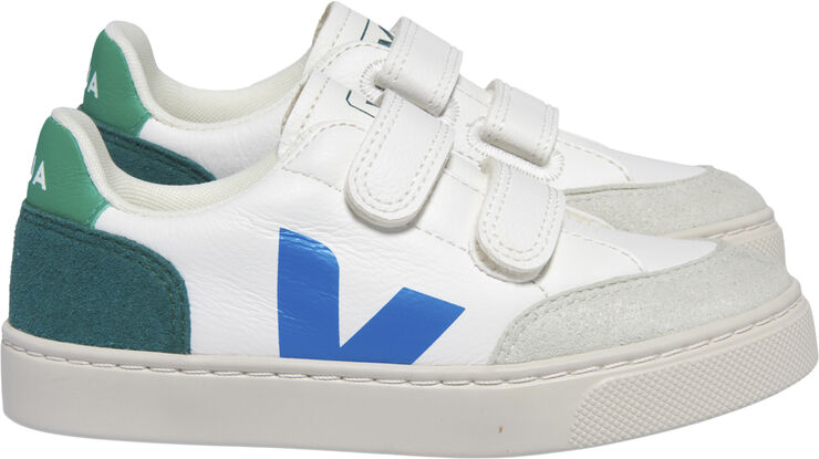 Veja Small V-12 Extra-white_multico-brittany