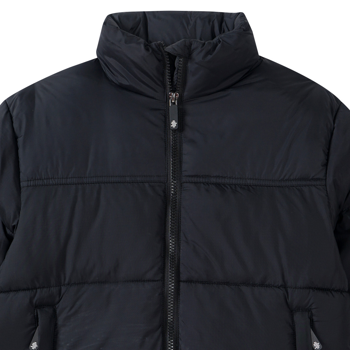 Beatwear Jungen Pufferjacke in Unifarben schwarz