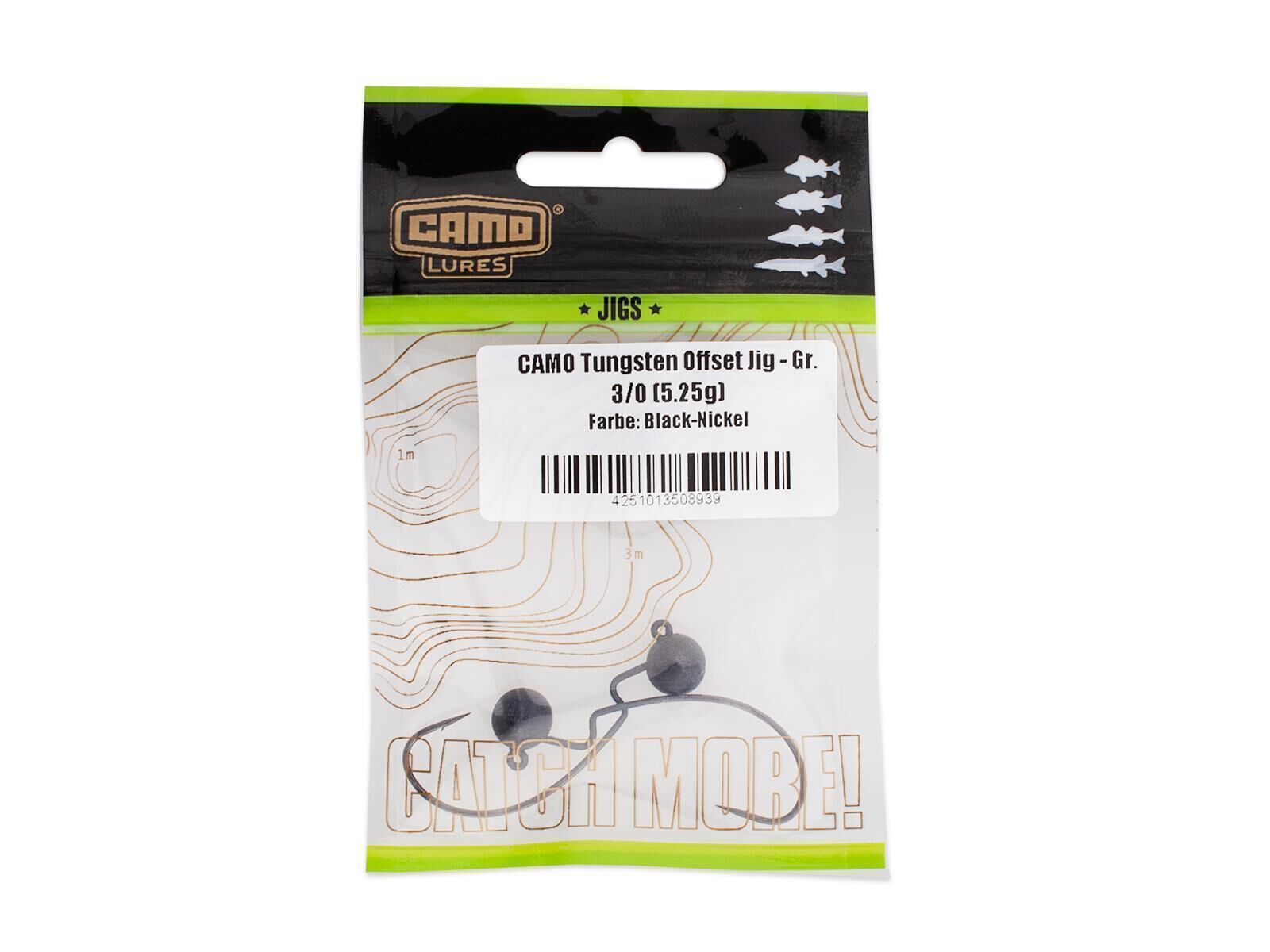 CAMO Tungsten Offset Jig - Gr. 2/0 (3.5g)