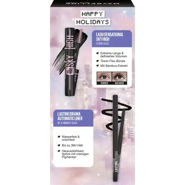 Lash Sensational Sky High Cosmic Black & Lasting Drama Automatic Liner Geschenkset