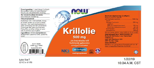 VitOrtho Krillolie 500mg Softgels 60SG