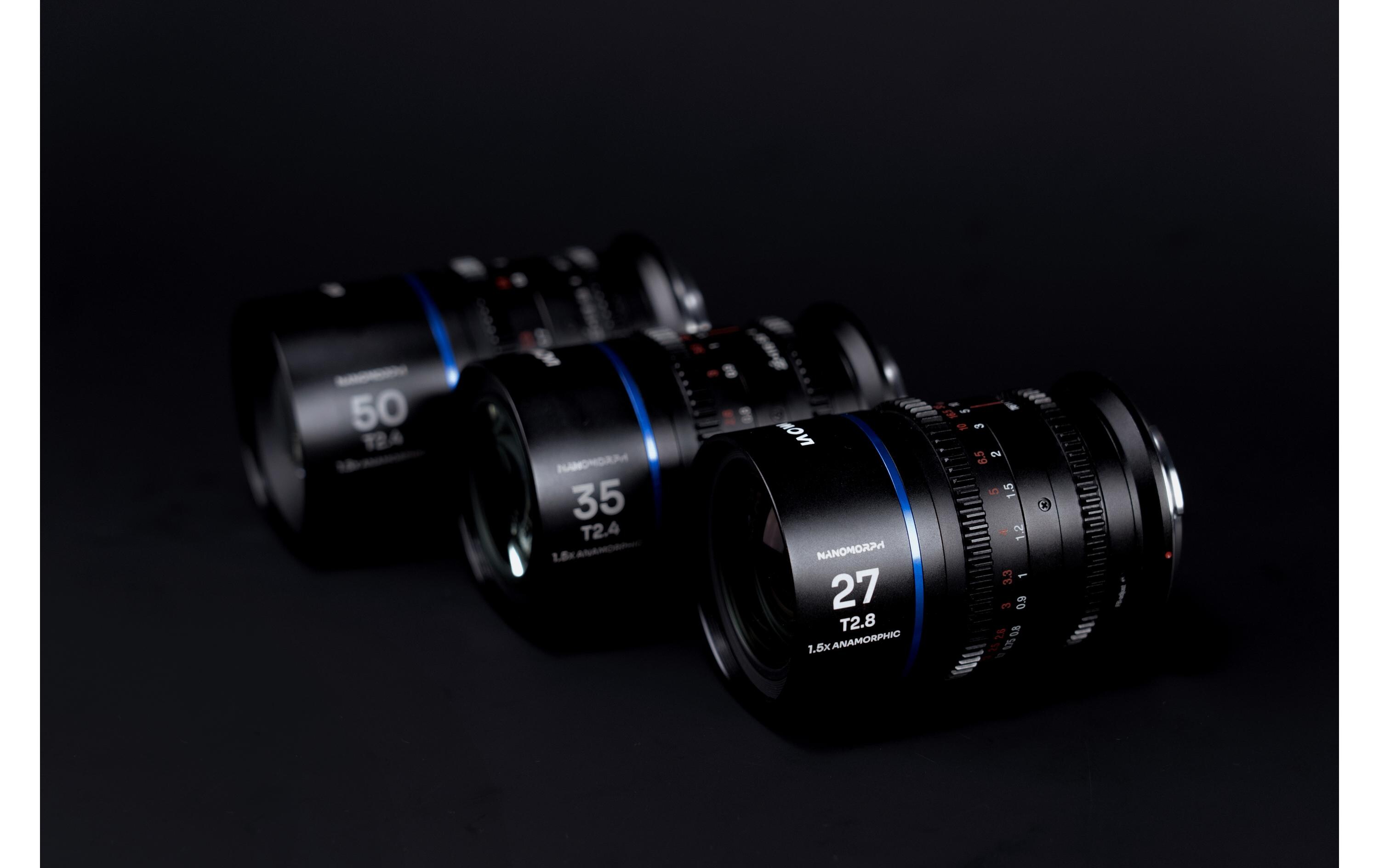 Festbrennweite Nano 1.5X 50 mm T/2.4 (Blue) – Arri PL<br>Ultra kleines anamorphotisches Objektiv für Super35-Sensoren