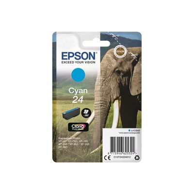 Epson 24 Eléphant - cyan - cartouche d'encre originale