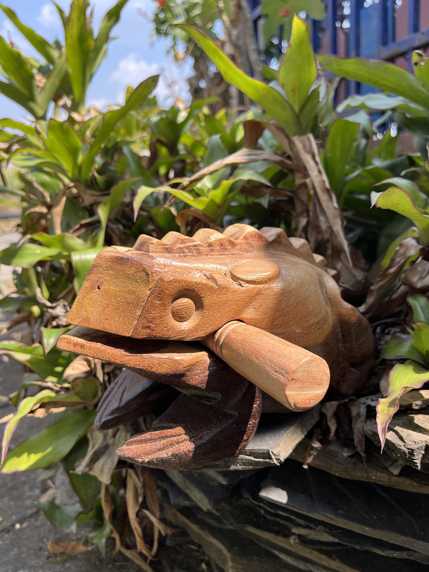 Klangfrosch, natur, B 22 cm, L 12 cm, H 10 cm günstig bestellen