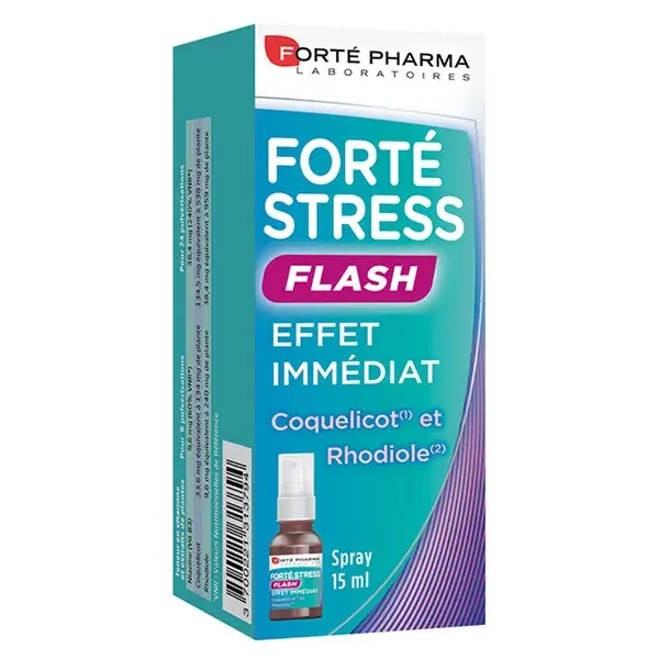 Forté Pharma Forté Stress Flash Anti-Stress Imediato Papoula Rhodiola 15ml