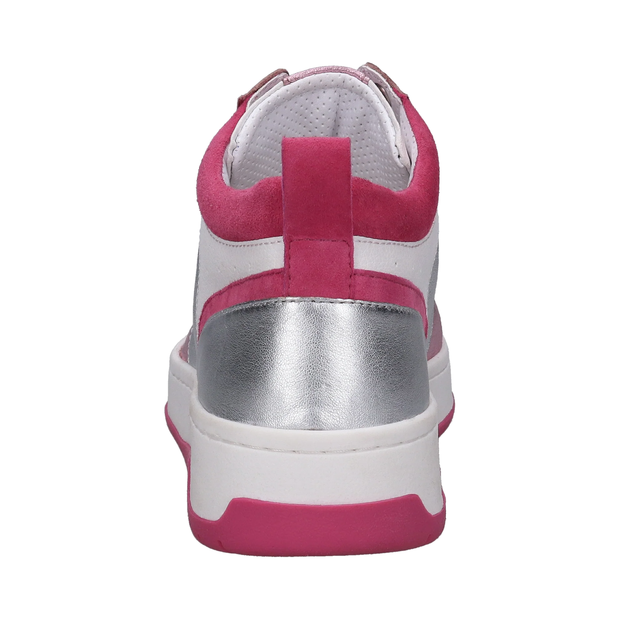 Leder Sneaker silber