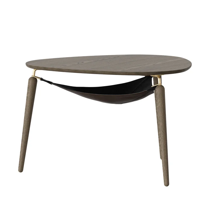 Umage - Hang Out Couchtisch, Eiche dunkel / Messing