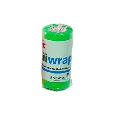 Fita adesiva Robinson Equiwrap para cavalos, verde neon