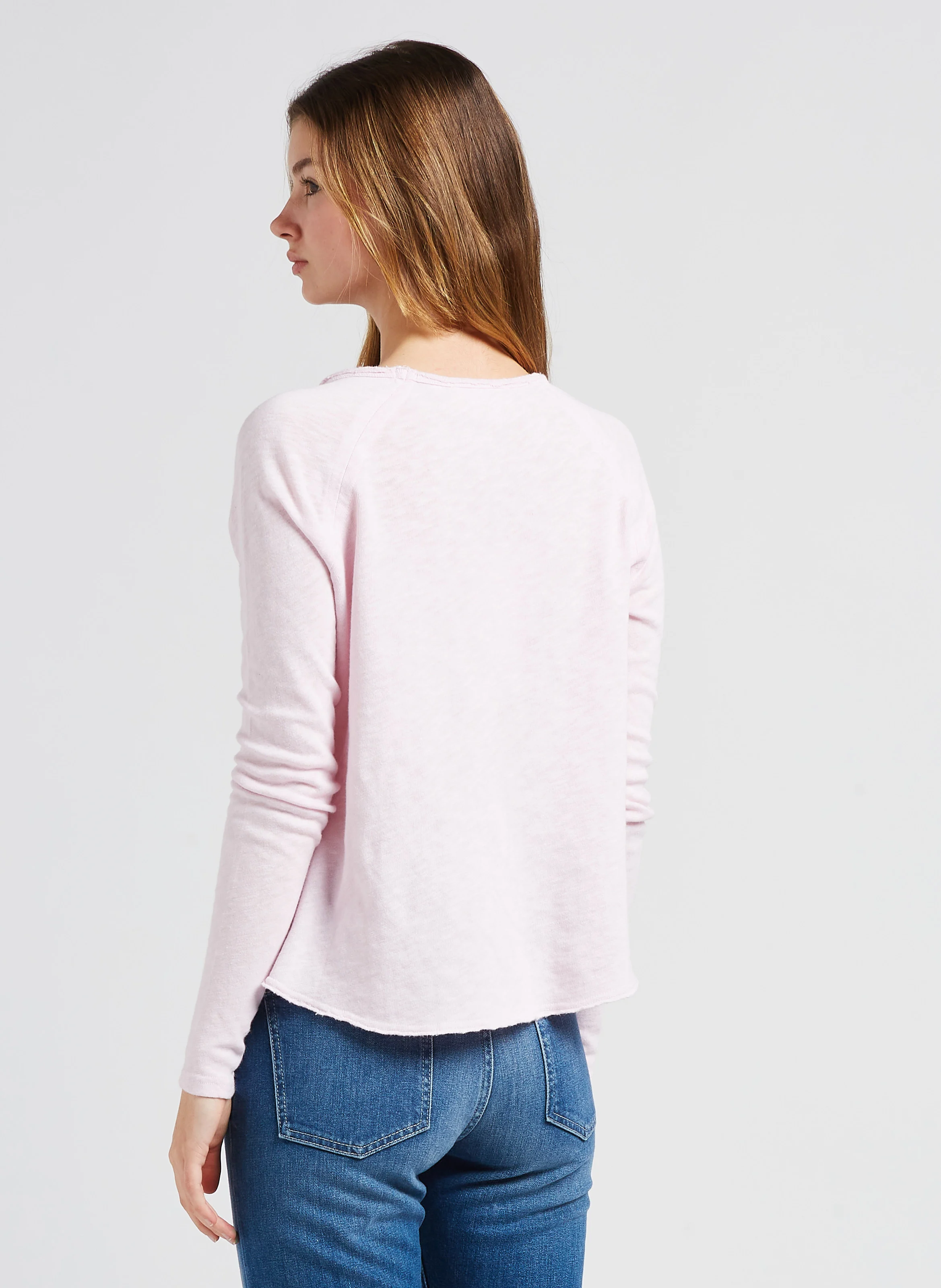 SONOMA - Tee-shirt col rond en coton | Rose