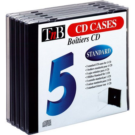Lot 5 boîtiers CD standard TnB