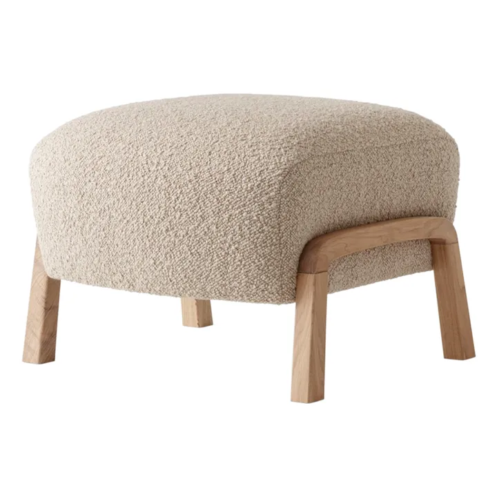 & Tradition Pouf ottoman Wulff ATD3, piètement en chêne | Chêne