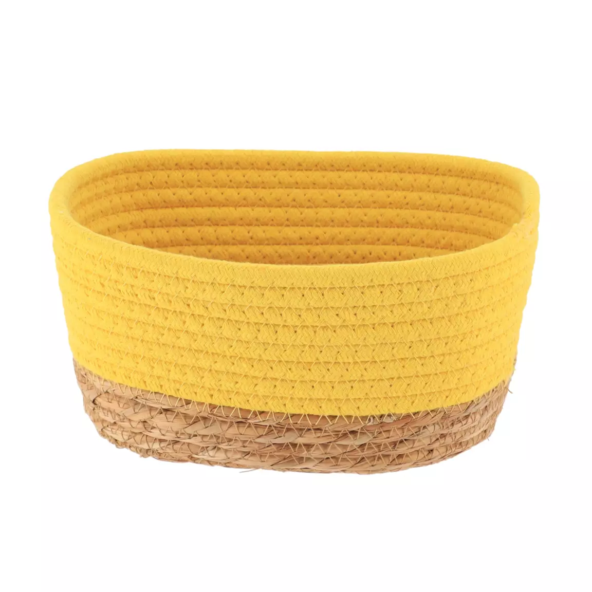 Lot de 3 paniers de rangement (H13 cm) Timeless Jaune moutarde