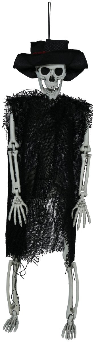 Halloween Skelet Met Hoed 47cm