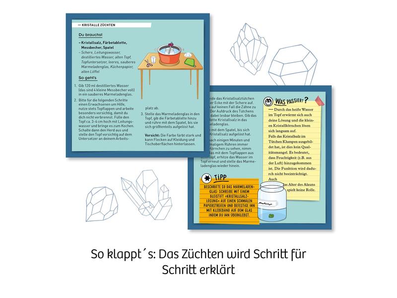Kosmos Experimentierkasten Rote Kristalle selbst züchten Spannende Experimente erleben