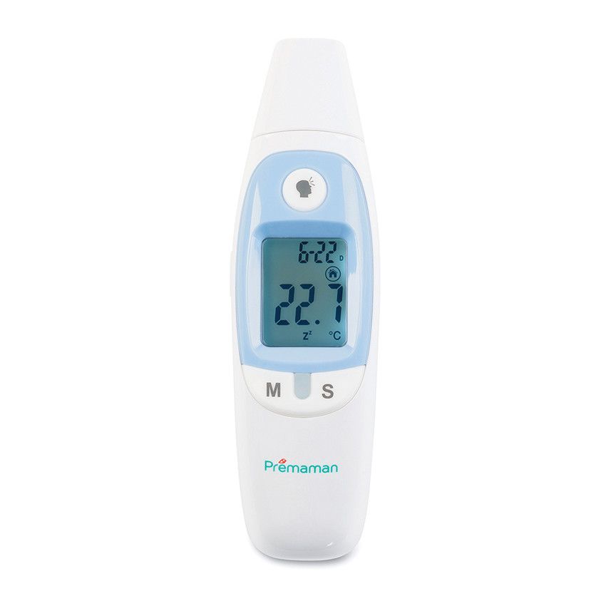 Thermomètre 4 en 1 - Bleu/Blanc - Doré