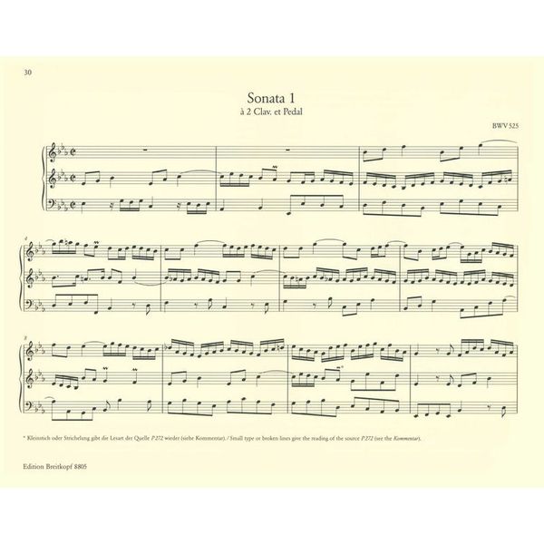 Breitkopf & Härtel Bach sämtliche Orgelwerke