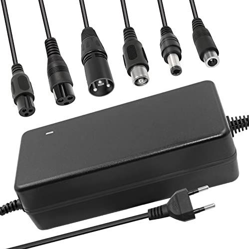 Oplader - Zwart - 42V 2A Li-ion Batterij Charger - Meerdere Pluggen voor Xiaomi ES2/ES4/E22/ES1L