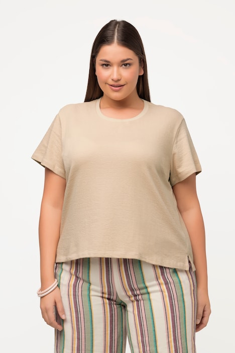 T-Shirt, Rundhals, Halbarm, Biobaumwolle