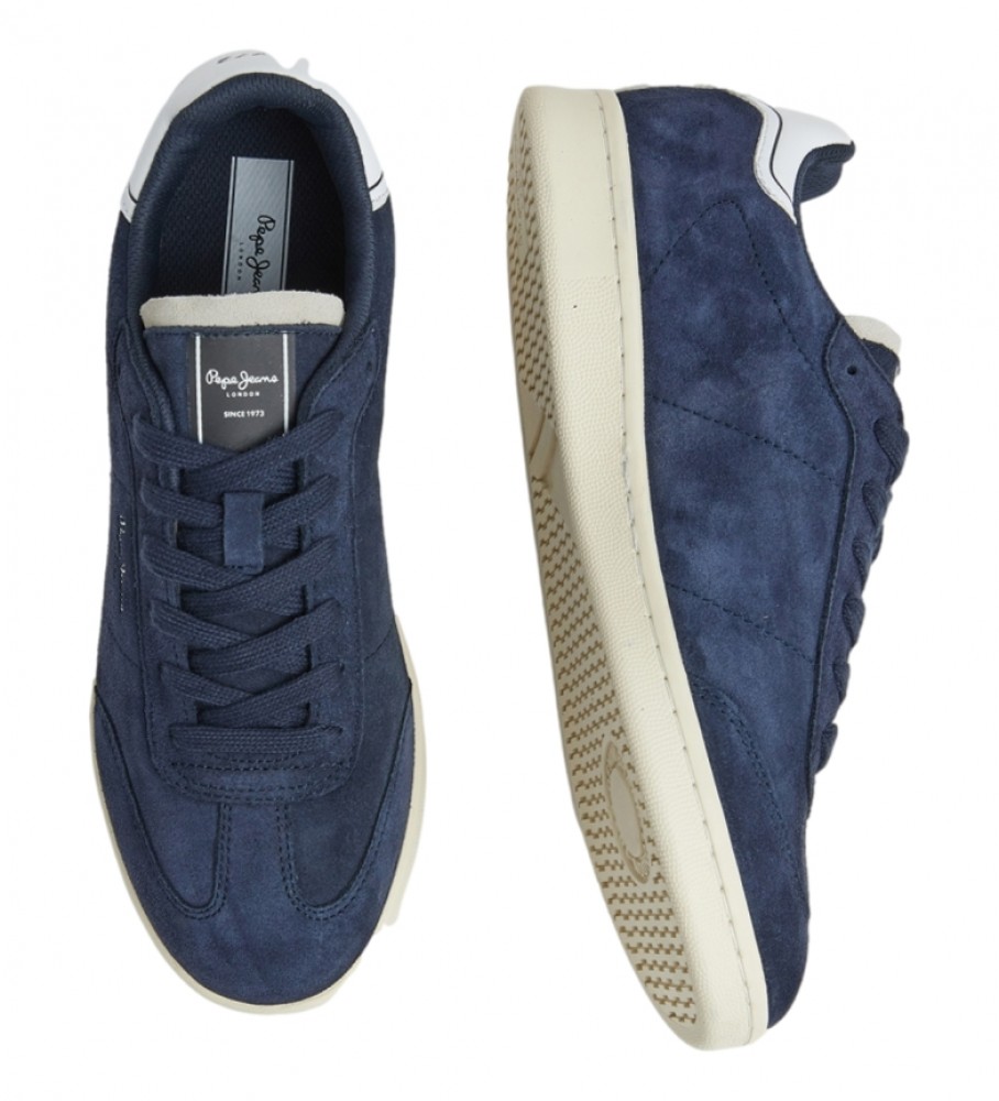 Tênis Pepe Jeans Player Bevis M em couro azul-marinho