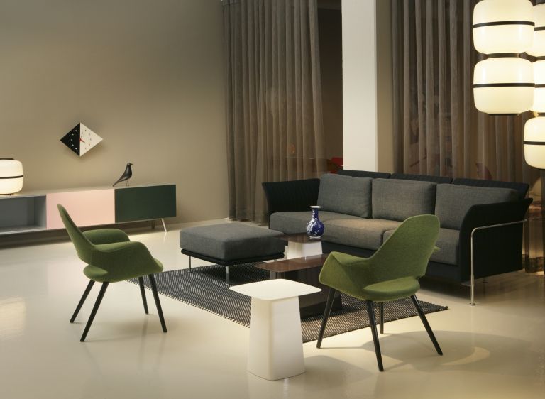 Vitra Metal Side Table bijzettafel outdoor middel wit