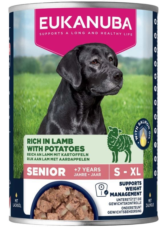 Eukanuba Senior Paté  - Hondenvoer - 400 Gram - lam