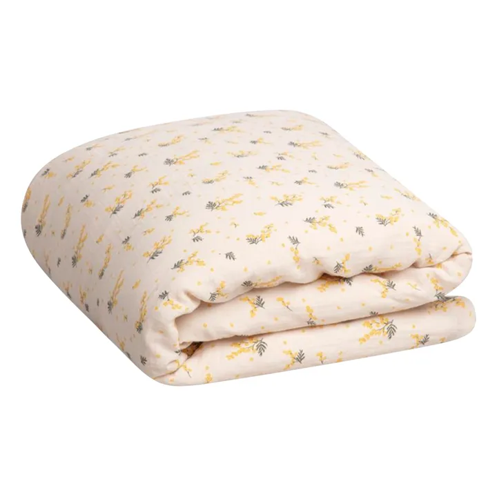 garbo&friends Housse de couette Mimosa en mousseline de coton | Blanc cassé