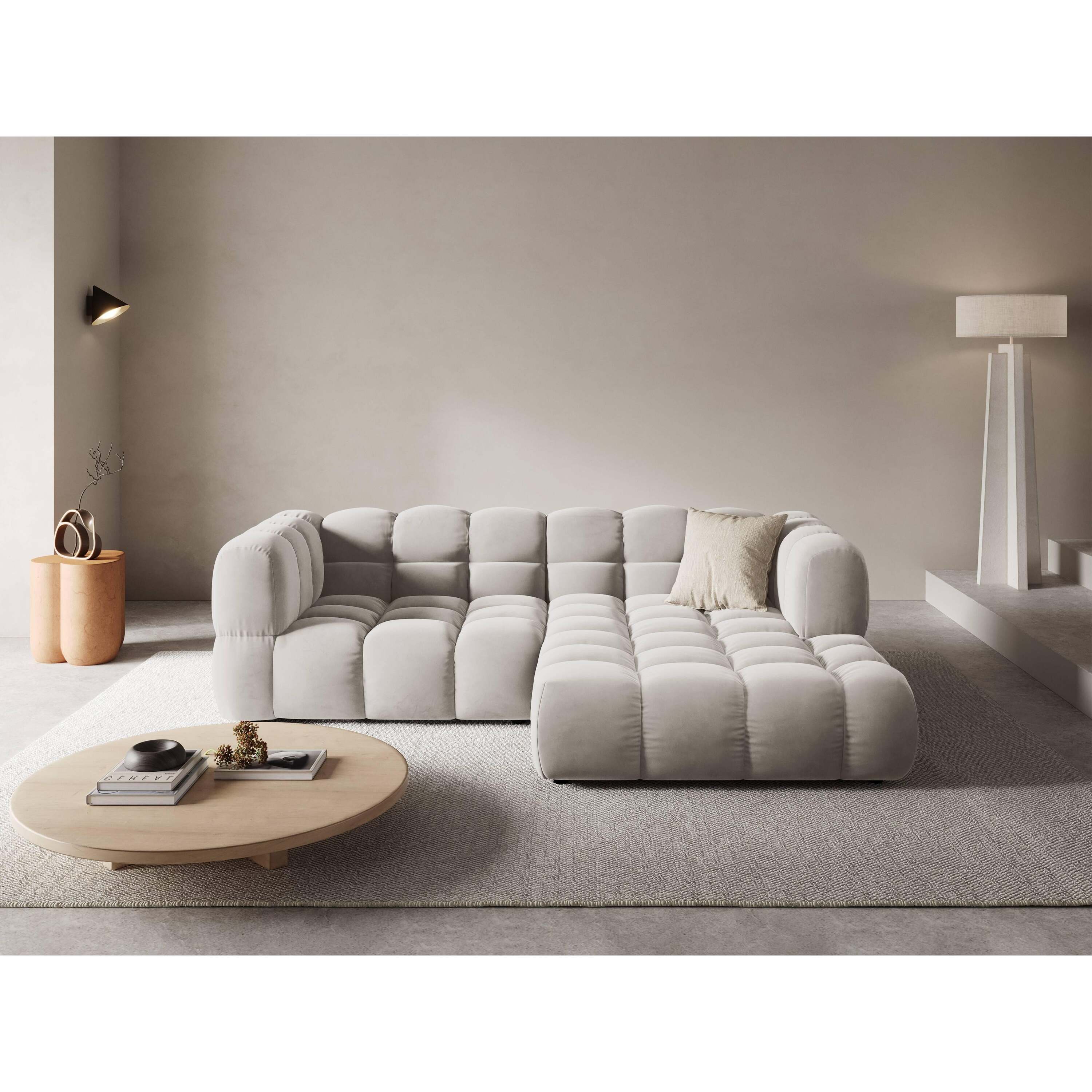 Cosmopolitan Design Sky 3-zits Hoekbank Rechts - Lichtbeige