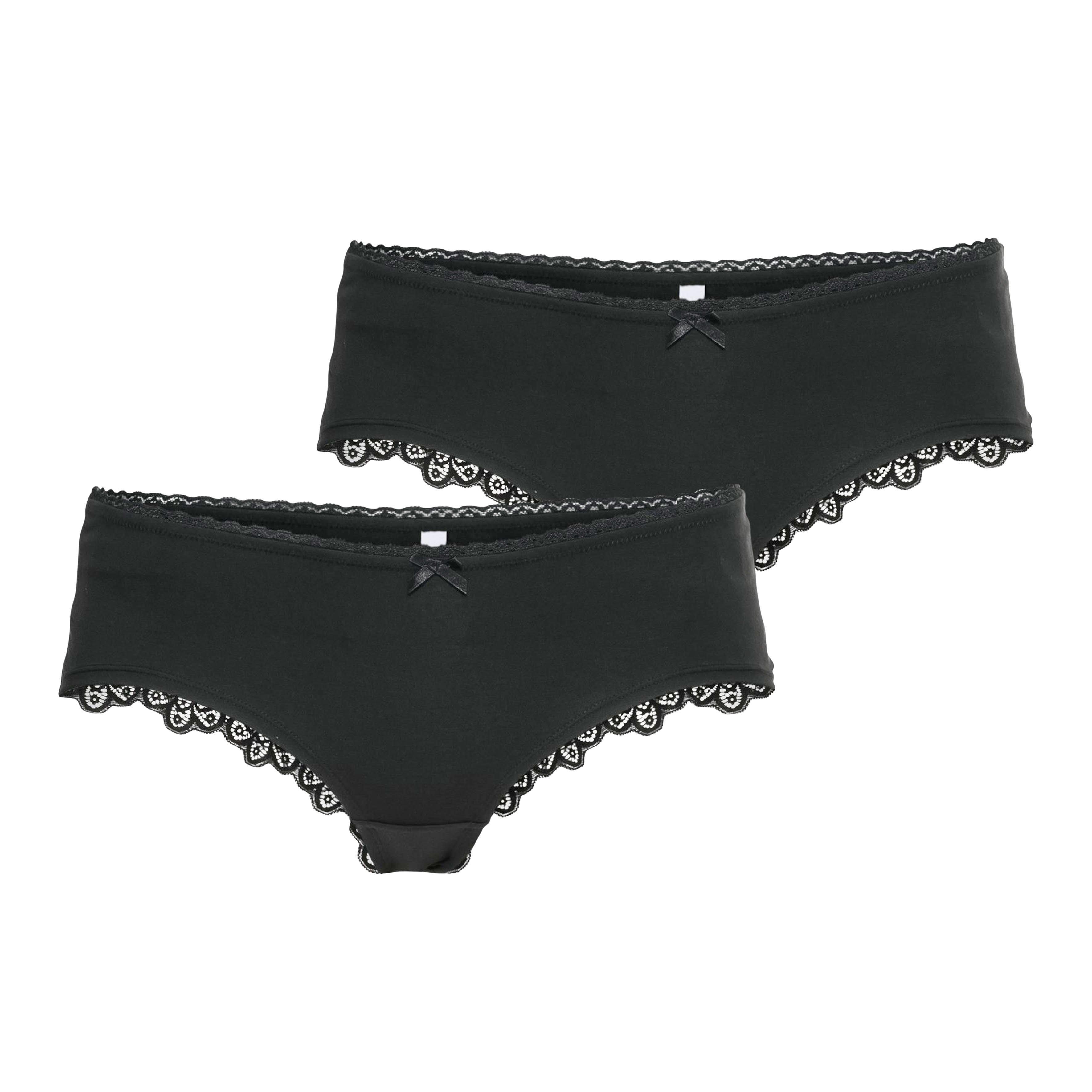 Doppelpack Slips mit Spitzeneinsätzen