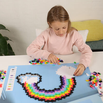 Plus-Plus Puzzle By Number Regnbue og Enhjørning 500 Deler